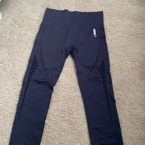 Black high waisted, seamless leggings